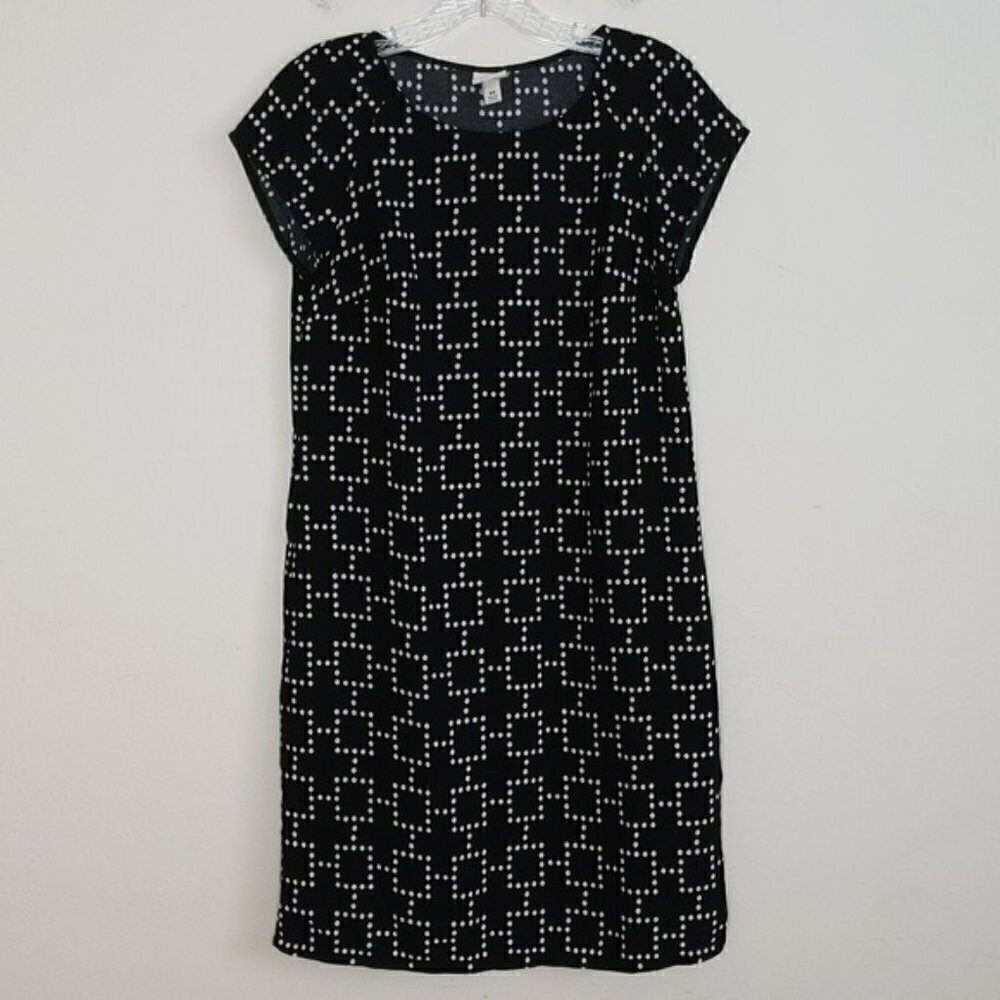 Merona Black White Polka Dot Dress